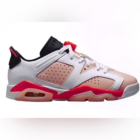 white and pink jordan retro 6